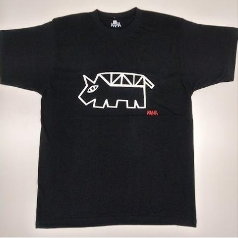 Animal Tシャツ（かいじゅうバスくん）ブラック