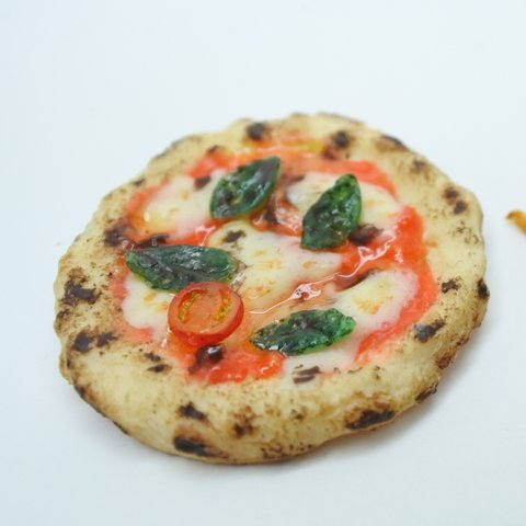ミニチュア マルゲリータ ピザ　   ミニチュアフード ミニチュア ミニチュアピザ   エコバック  ブローチ   食品サンプル  