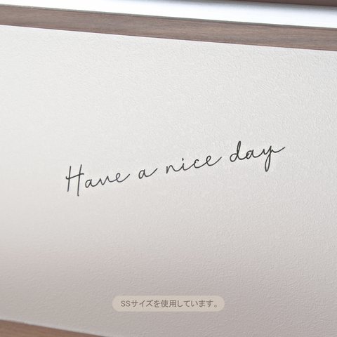 【名言シリーズ】”Have a nice day” ウォールステッカー 3色・3サイズ展開 韓国インテリア