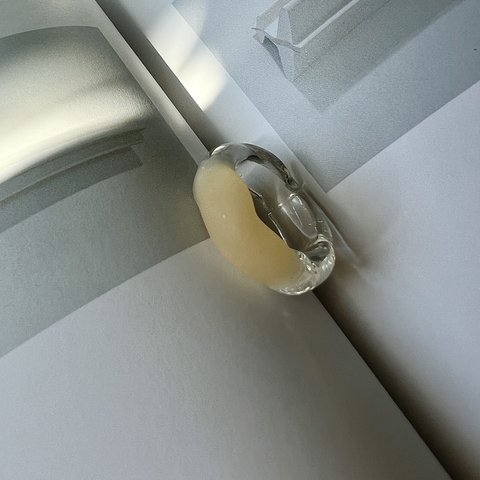 matte ring（yellow butter）／クリアリング