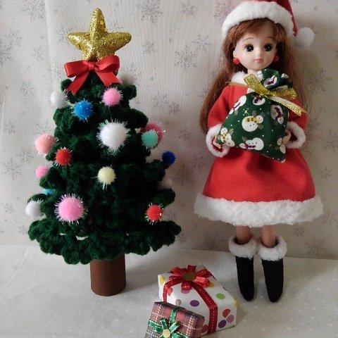 リカちゃんのクリスマスワンピースと小物　送料無料♪