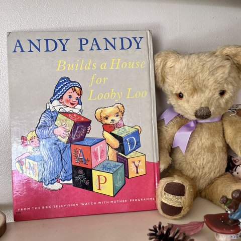 英国買い付け♪ヴィンテージの大型絵本「ANDY PANDY」テディベア