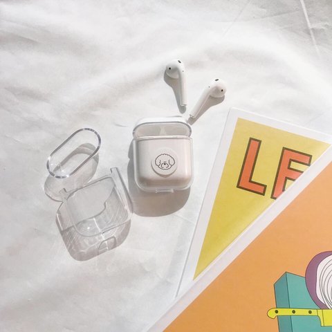 clear heard airpods case