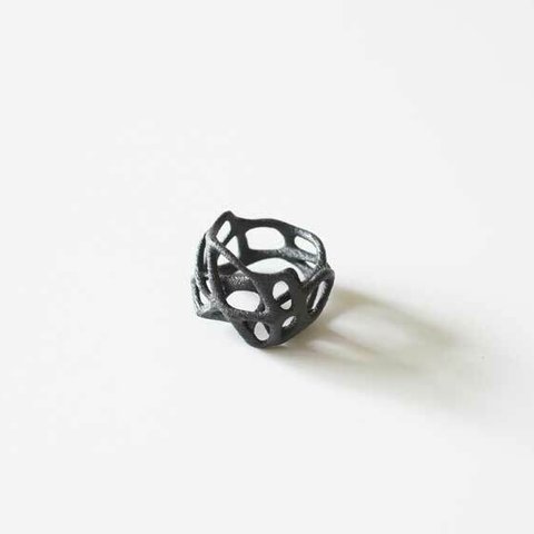 Voronoi Ring Matblack 　ボロノイリング　マットブラック　17号