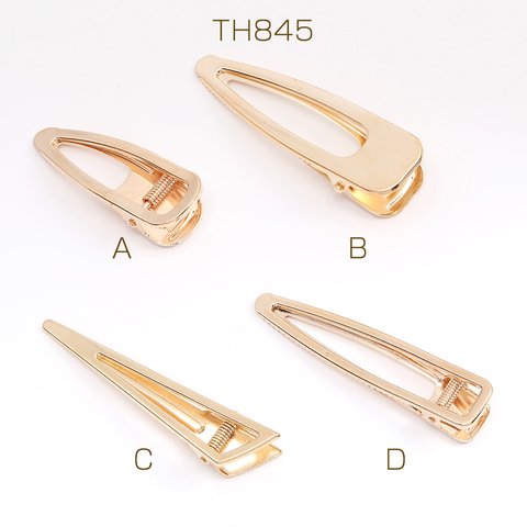 TH845-D 18個 ヘアクリップ ゴールド  3X（6ヶ）