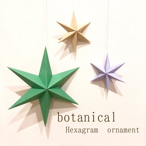 Hexagram ornament〜botanical〜ヘキサグラム オーナメント ボタニカル