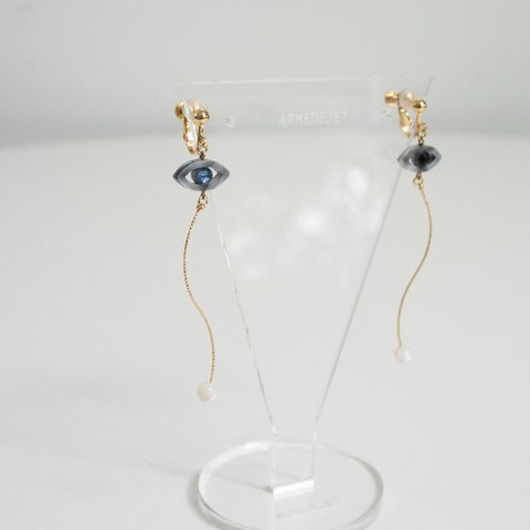 Namida no Ato Pierces / Earrings -ancient blue-