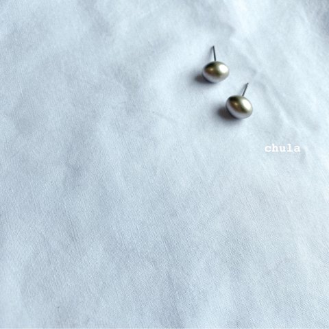 𓊆 再販 𓊇 "chula" mat silver bean pierce