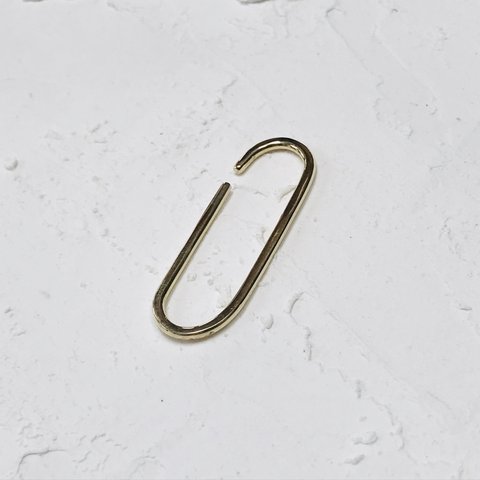 イヤーカフ  片耳用　真鍮　OVAL EAR CUFF