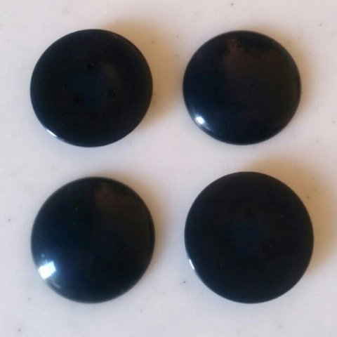 Vintage Dark Navy 30mm Cabochons