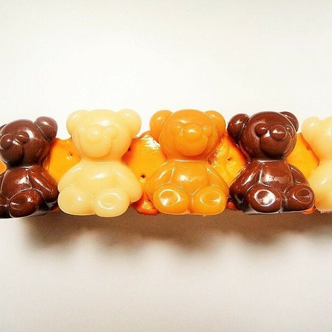 くまチョコクッキー　バレッタ　つやあり