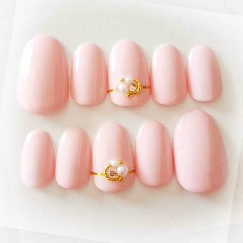 Macaroon Color Nail Pink