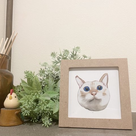 リアルタッチイラスト❁犬猫ペットの似顔絵オーダーメイド❁