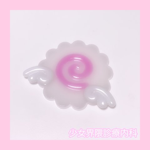 天使界隈໒꒱·̩͙⋆大きな 天使 なるとまき ヘアクリップ 羽 サブカル ぴんく