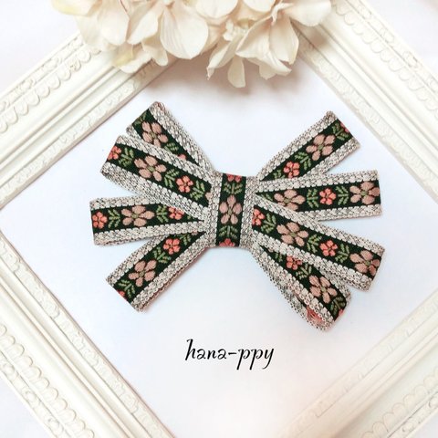 flower tyrolean tape volume ribbon mini valetta