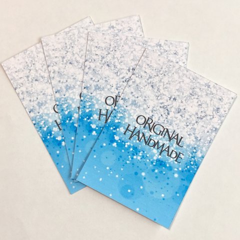 ＊名入れ無料＊Glitter Blue&White