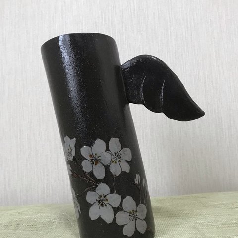 桜柄の一輪差し