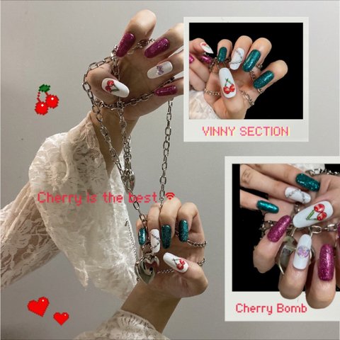 Cherry nail🍒