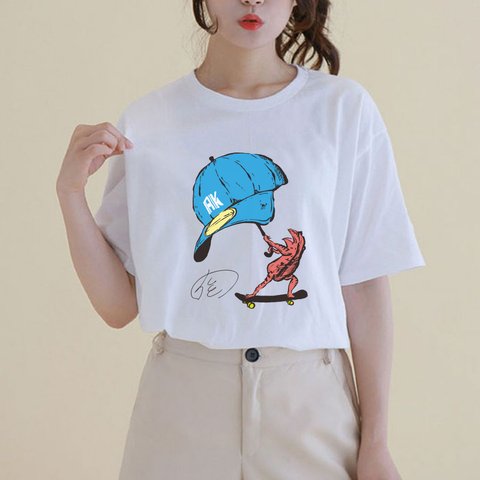 赤いカエル     Tシャツ