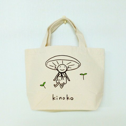 【再販♪】のほほん『kinoko』のミニトートバッグ♪