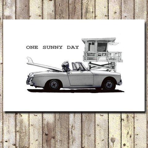 ダットサン フェアレディ CA ビーチ　one sunny day