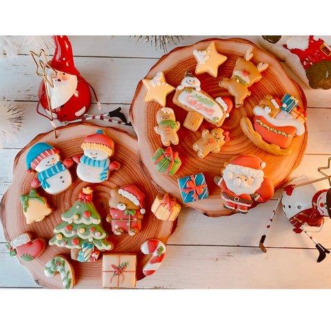 クリスマス　ギフト　♡豪華　クリスマス　アイシングクッキー　パーティセット♡ 可愛すぎるアイシングクッキー☆彡　早割！12/10まで！¥3800