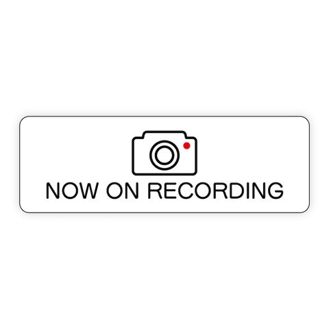 マグネット ドライブレコーダー NOW ON RECORDING シンプル mag4