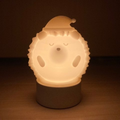 【再販】おやすみハリネズミさんランプ〜3Dプリンター製ベッドサイドランプ〜