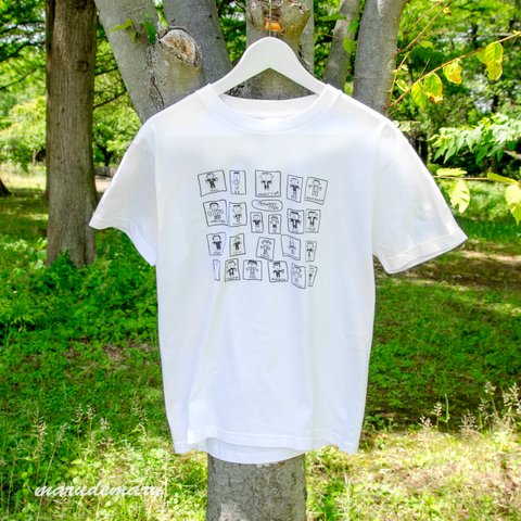 世界の国からこんにちわ😊♪　笑顔で挨拶Ｔシャツ 【受注生産】無料文字入れ♪