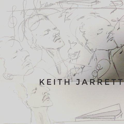  Jazz Men  pencil drawing  KEITH JARRETT