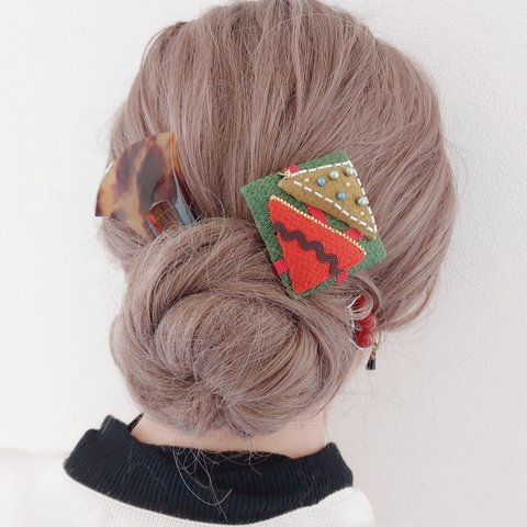 “Switch” ヘアクリップブローチ2way