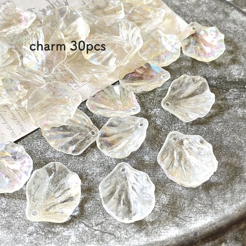 【NEW】30pcs★charm・ ice shell（アクリルチャーム）