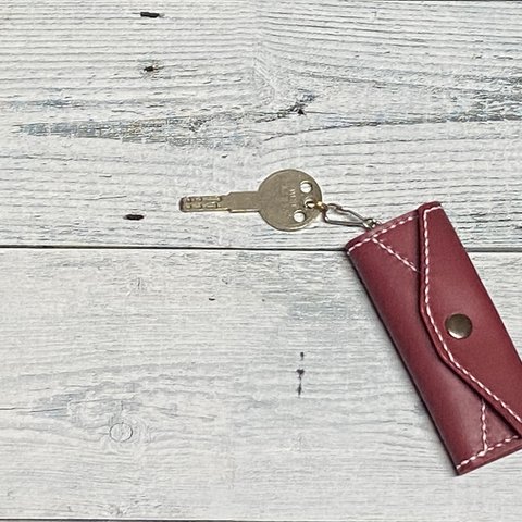 ✉L.A.N's  leather 4key case ✉【牛革　ワインレッド系】