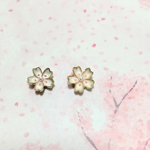 シールピアス   シンプル   sakura     【高品質】