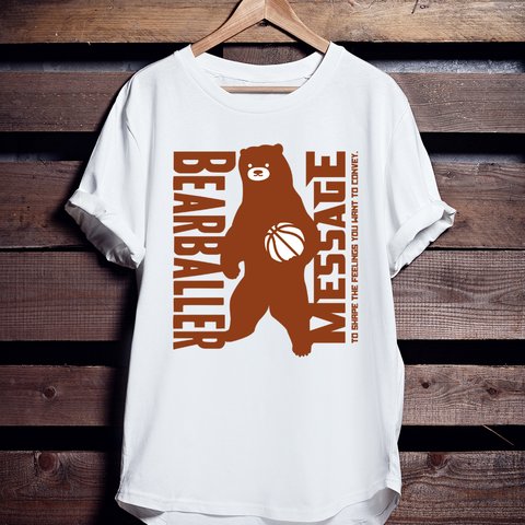 バスケTシャツ「BEAR BALLER」