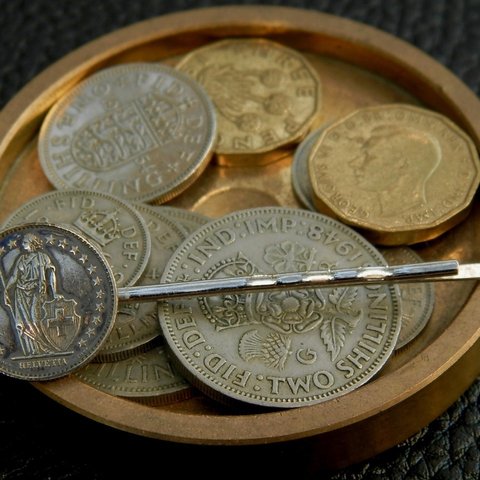 ＃PCB15　Switzerland Coin Hair Pin