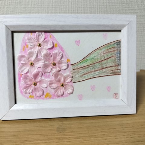 横から見る桜