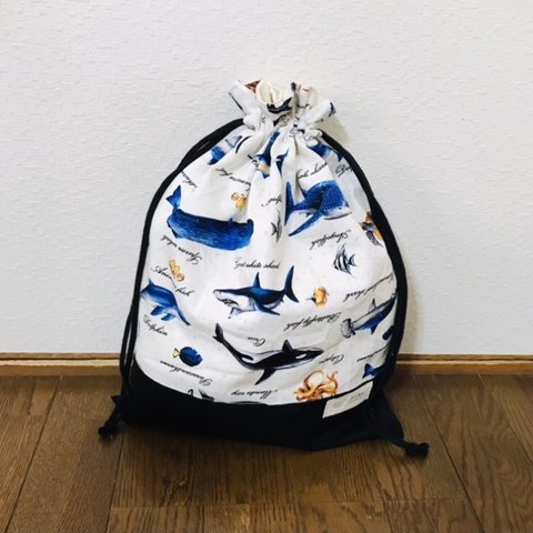 【再販】海の生き物のお着替え袋