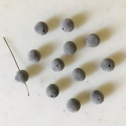 Grey Velvet 10mm Beads