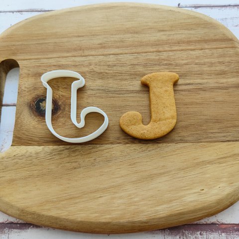 アルファベット【J】  タイプライター風 クッキー型