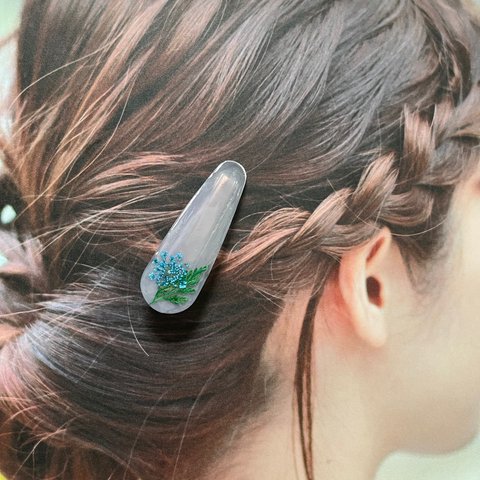 レースフラワーのヘアクリップ