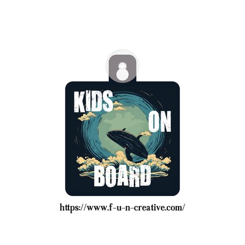 全8色 吸盤 くじら ヴィンテージ KIDS ON BOARD