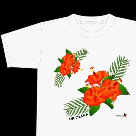 okinawa-ハイビスカスTシャツ