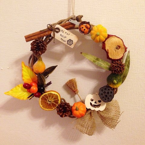 HALLOWEEN wreath♡happy!