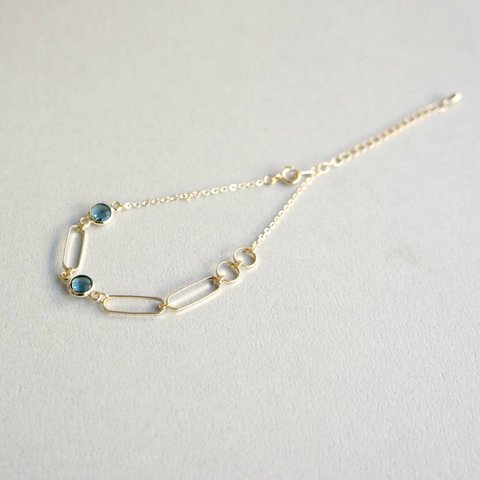 Flame Glass Bracelet【Blue】