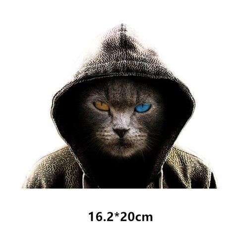 ネコ アイロンプリント 　16.2cm*20cm