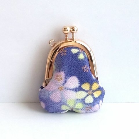 ちりめん♪小さいがま口：ちっちゃいがま口：かわいいがまぐち：小さい財布：littlie purse