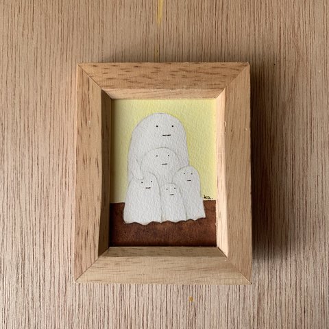 　sold out ミニ額　原画「一緒にいると」