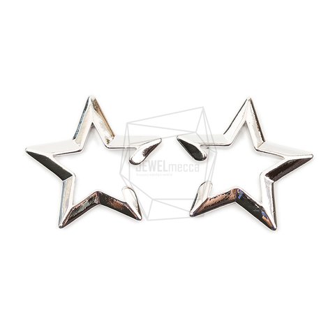 ERG-2087-R【2個入り】スターイヤーカフ/Star Earcuffs Earrings/28mm X 30mm