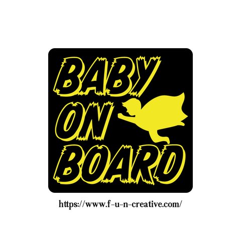 全8色 マグネット ヒーロー BABY ON BOARD